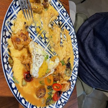 Unconventional Diner - Caribbean shrimp over Caribbean Shrimp and Grits - Breakfast & Brunch Near Me - Washington, DC, District of Columbia Unconventional Diner - Caribbean shrimp over Caribbean Shrimp and Grits - Breakfast & Brunch Near Me - Washington, DC, District of Columbia