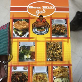 Ben Hill Grill - Back of flyer 2019 - Burgers Near Me - Atlanta, Georgia