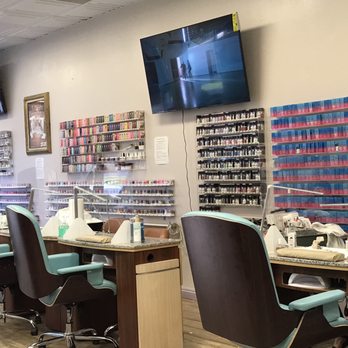 Glamour Nails - Big color selection! There are additional colors on another wall. - Nail Salons Near Me - Cerritos, California Glamour Nails - Big color selection! There are additional colors on another wall. - Nail Salons Near Me - Cerritos, California