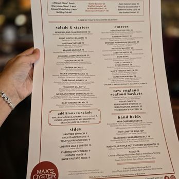 Max's Oyster Bar - Menu - American Near Me - West Hartford, Connecticut Max's Oyster Bar - Menu - American Near Me - West Hartford, Connecticut