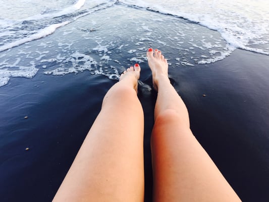 Black Sand Beach by null
