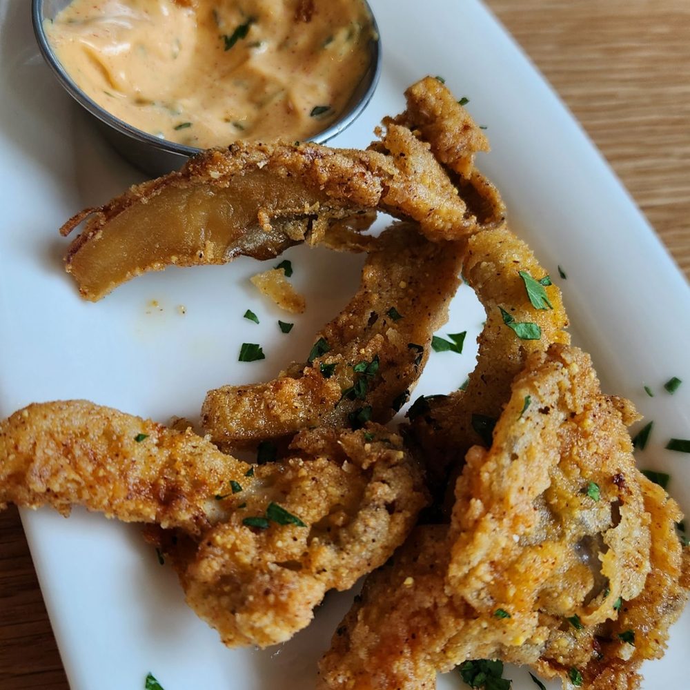 Bocanova - Fried Oyster Mushrooms w/ Spicy Remoulade - Latin American Near Me - Oakland, California Bocanova - Fried Oyster Mushrooms w/ Spicy Remoulade - Latin American Near Me - Oakland, California