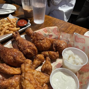 Mad For Chicken Astoria - Drumsticks & Wings w/ Half & Half Sauce Combo - Chicken Wings Near Me - Astoria, New York Mad For Chicken Astoria - Drumsticks & Wings w/ Half & Half Sauce Combo - Chicken Wings Near Me - Astoria, New York