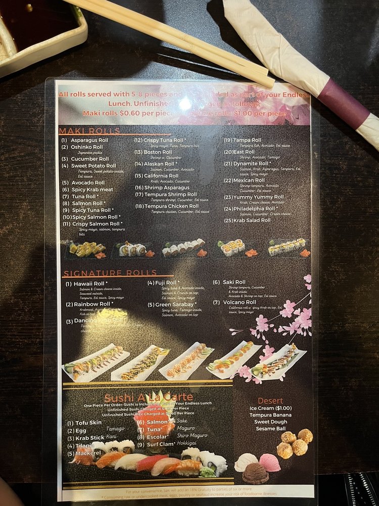Saki Endless Sushi and Hibachi Eatery