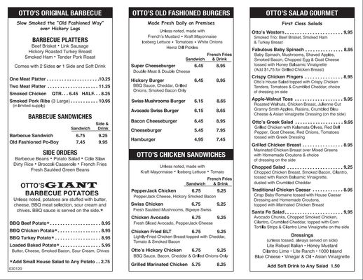 Menu photo 2 Otto’s Houston, TX Menu photo 2 Otto’s Houston, TX