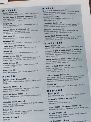Menu photo 3 Dom's Taverna Santa Barbara, CA Menu photo 3 Dom's Taverna Santa Barbara, CA