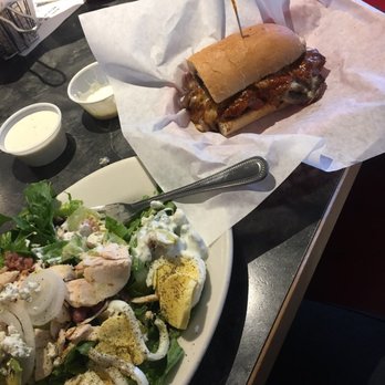 A-Town Diner - Half Cobb Salad and half Philly Cheese Steak. Lots of flavor! - Breakfast & Brunch Near Me - Atascadero, California A-Town Diner - Half Cobb Salad and half Philly Cheese Steak. Lots of flavor! - Breakfast & Brunch Near Me - Atascadero, California