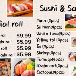 Oishi Sushi House - Sushi menu