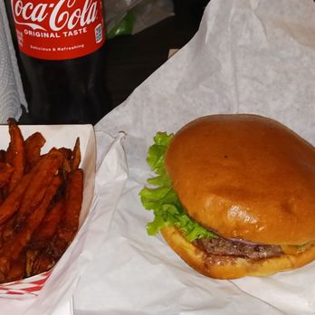 Double Decker - Cheese Burger Sweet Potato Fries Bottled Drinks - Burgers Near Me - San Francisco, California