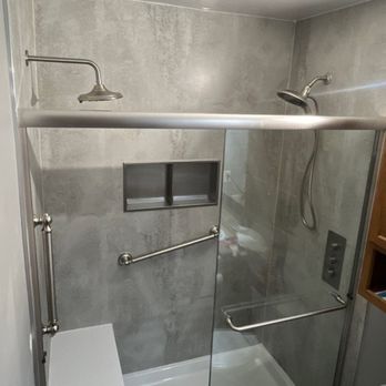 Tailored Roofing and Remodeling - a bathroom with a shower and toilet - Roofing Near Me - Wichita, Kansas Tailored Roofing and Remodeling - a bathroom with a shower and toilet - Roofing Near Me - Wichita, Kansas
