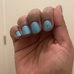 No finesse to applying nail polish. Very pricey and would recommend to avoid this place. This place seems like not at all friendly. No finesse to applying nail polish. Very pricey and would recommend to avoid this place. This place seems like not at all friendly.