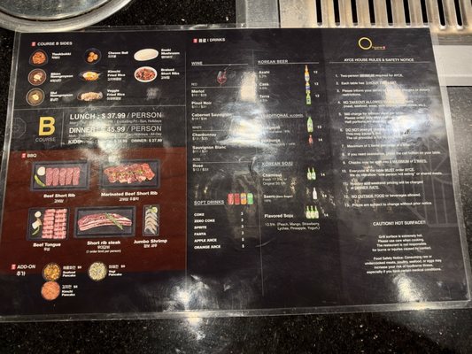 Menu photo 1 Ohgane Concord, CA