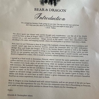 Bear & Dragon - Coffee & Tea Near Me - Prescott, Arizona Bear & Dragon - Coffee & Tea Near Me - Prescott, Arizona