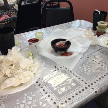 Aqui Es - We demolished this taco extravaganza!  AMAZING AMAZING AMAZING!!!  I have officially found my new taco go to place! - Mexican Near Me - Bethlehem, Pennsylvania