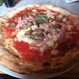 Mushroom and prosciutto pizza Mushroom and prosciutto pizza