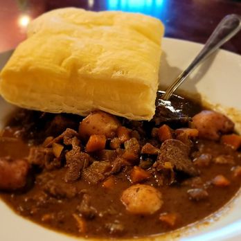 Erin's Snug Irish Pub - Beef stew with puff pastry - Irish Near Me - Madison, Wisconsin