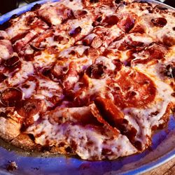 Garage Bowling & Bar - The Mega-roni - 3 types of pepperoni & 3 cheese blend
