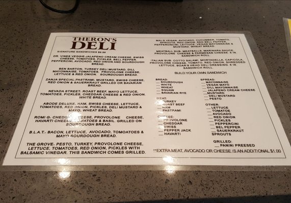 Menu photo 5 Theron's Marketplace Redlands, CA Menu photo 5 Theron's Marketplace Redlands, CA