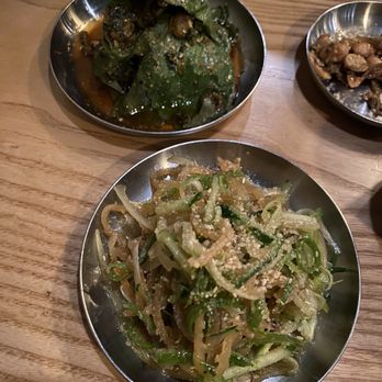 San Ho Won - Sesame leaf kimchi, haepari muchim - Korean Near Me - San Francisco, California