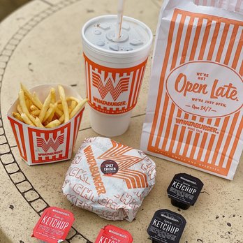 Whataburger - spicy chicken sandwich - Fast Food Near Me - Houston, Texas