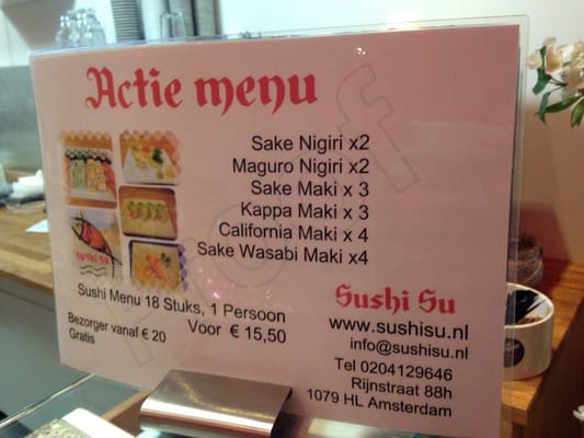 Menu photo 2 Sushi Su Amsterdam, NH