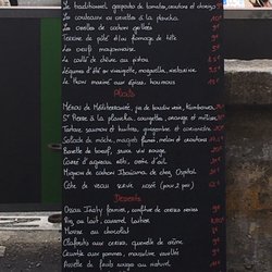 La Cantine du Troquet - Full menu during our second visit at lunchtime.