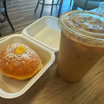 Sapori Caffe - Iced vanilla caffe latte and bombolone - Coffee & Tea Near Me - Jacksonville, Florida Sapori Caffe - Iced vanilla caffe latte and bombolone - Coffee & Tea Near Me - Jacksonville, Florida