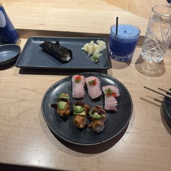 Bondi Sushi - Seafoam cocktail, spicy tuna and yellowtail crispy rice sushi - Sushi Bars Near Me - New York, New York Bondi Sushi - Seafoam cocktail, spicy tuna and yellowtail crispy rice sushi - Sushi Bars Near Me - New York, New York