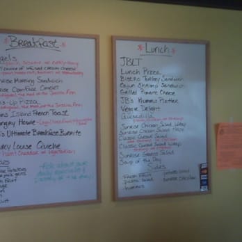 Sunrise Bistro - Menu by cash register - Breakfast & Brunch Near Me - Charleston, South Carolina