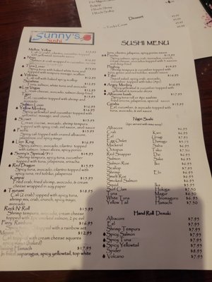 Menu photo 4 Sunny's Sushi El Paso, TX Menu photo 4 Sunny's Sushi El Paso, TX