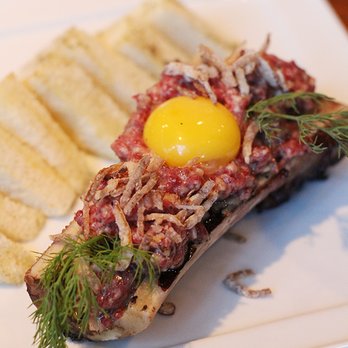 LUX Steakhouse and Bar - Bone Marrow Stk Tartare - Lounges Near Me - Edmonton, Alberta LUX Steakhouse and Bar - Bone Marrow Stk Tartare - Lounges Near Me - Edmonton, Alberta