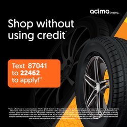 TBM Tires - No credit- No problem with Acima