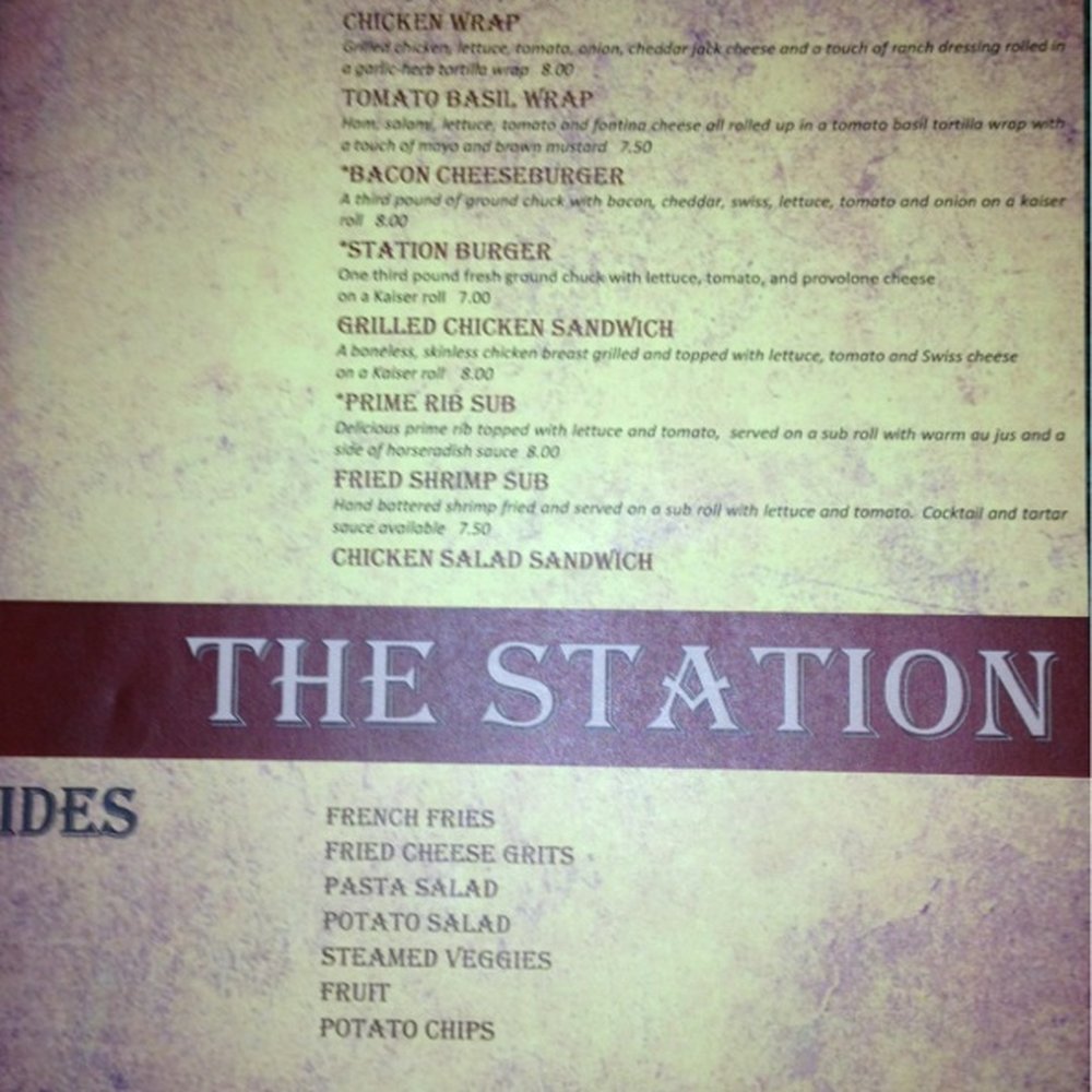 The Station - Lunch Menu part 2 - American Near Me - Americus, Georgia The Station - Lunch Menu part 2 - American Near Me - Americus, Georgia