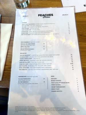 Menu photo 1 Peaches Prime Brooklyn, NY Menu photo 1 Peaches Prime Brooklyn, NY
