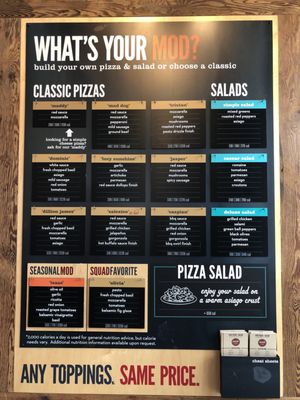 Menu photo 4 MOD Pizza Daly City, CA Menu photo 4 MOD Pizza Daly City, CA
