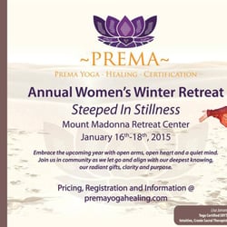 Prema Yoga - Join me at Mount Madonna in Jan 2015!