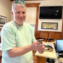 Iberville Parish Visitors Center - They let us hold a baby alligator