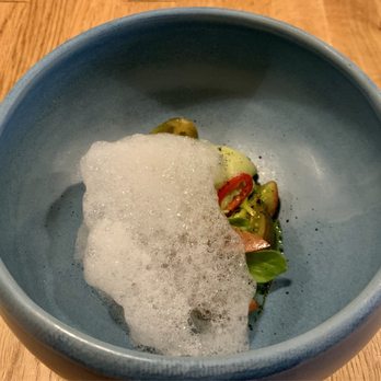 Kali Restaurant - tomato salad with avocado sorbet... phenomenal - New American Near Me - Los Angeles, California Kali Restaurant - tomato salad with avocado sorbet... phenomenal - New American Near Me - Los Angeles, California