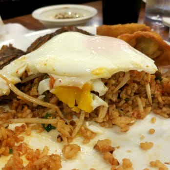 Tanaka Saimin - Korea Moco: Over-easy egg drippin' over Kim Chee Fried Rice - Japanese Near Me - Honolulu, Hawaii Tanaka Saimin - Korea Moco: Over-easy egg drippin' over Kim Chee Fried Rice - Japanese Near Me - Honolulu, Hawaii