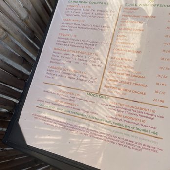 STJ Speakeasy - Menu - Seafood Near Me - Cruz Bay, Virgin Islands