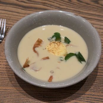 Trestle - Potato and Leek Soup - New American Near Me - San Francisco, California Trestle - Potato and Leek Soup - New American Near Me - San Francisco, California