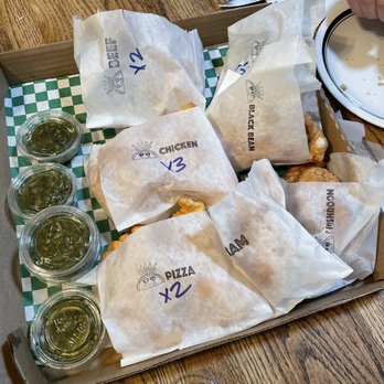 Lord Empanada - Empanadas.  Love the Chimichurri sauce - Argentine Near Me - Monrovia, California