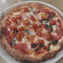 12in Bufala Margherita with onion and cherry tomato 12in Bufala Margherita with onion and cherry tomato