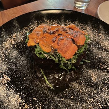 Salt + Charcoal - Uni filet mignon - Japanese Near Me - Brooklyn, New York Salt + Charcoal - Uni filet mignon - Japanese Near Me - Brooklyn, New York