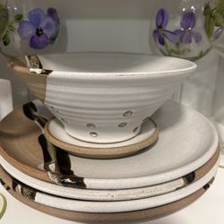 Greenport Pottery - My dishes and berry bowl.