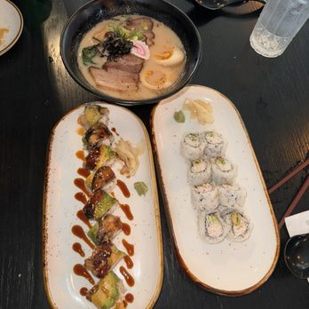 Gen Ramen - California Roll Rainbow Roll Tonkotsu Ramen - Ramen Near Me - Raleigh, North Carolina