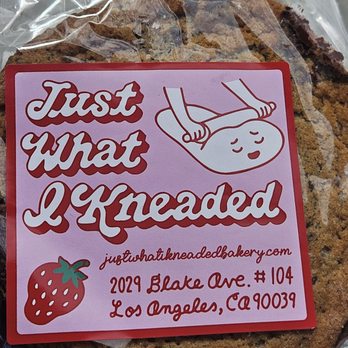 Just What I Kneaded - Chocolate chip sea salt cookie - Vegan Near Me - Los Angeles, California Just What I Kneaded - Chocolate chip sea salt cookie - Vegan Near Me - Los Angeles, California
