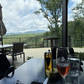 Roo Mountain Vineyards - View from my table - Wineries Near Me - Ellijay, Georgia