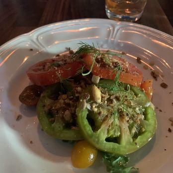 Restaurant Claudine - Heirloom tomato salad. - French Near Me - San Antonio, Texas Restaurant Claudine - Heirloom tomato salad. - French Near Me - San Antonio, Texas