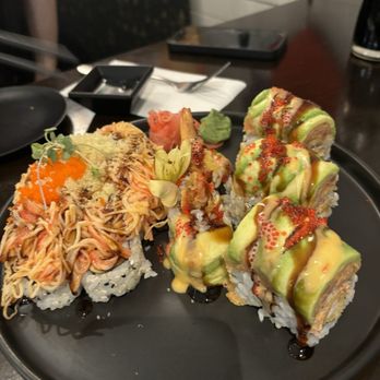 Takara Sushi Grill & Bar - Volcano Roll and Sexy on the Beach Roll - Sushi Bars Near Me - Lutz, Florida Takara Sushi Grill & Bar - Volcano Roll and Sexy on the Beach Roll - Sushi Bars Near Me - Lutz, Florida